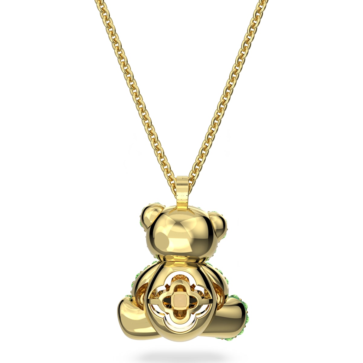 Swarovski - Teddy Anhänger Grün, Goldlegierungsschicht - CRYSTAL UNTERBERGER