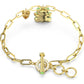 Swarovski - Teddy Armband Grün, Goldlegierungsschicht - CRYSTAL UNTERBERGER