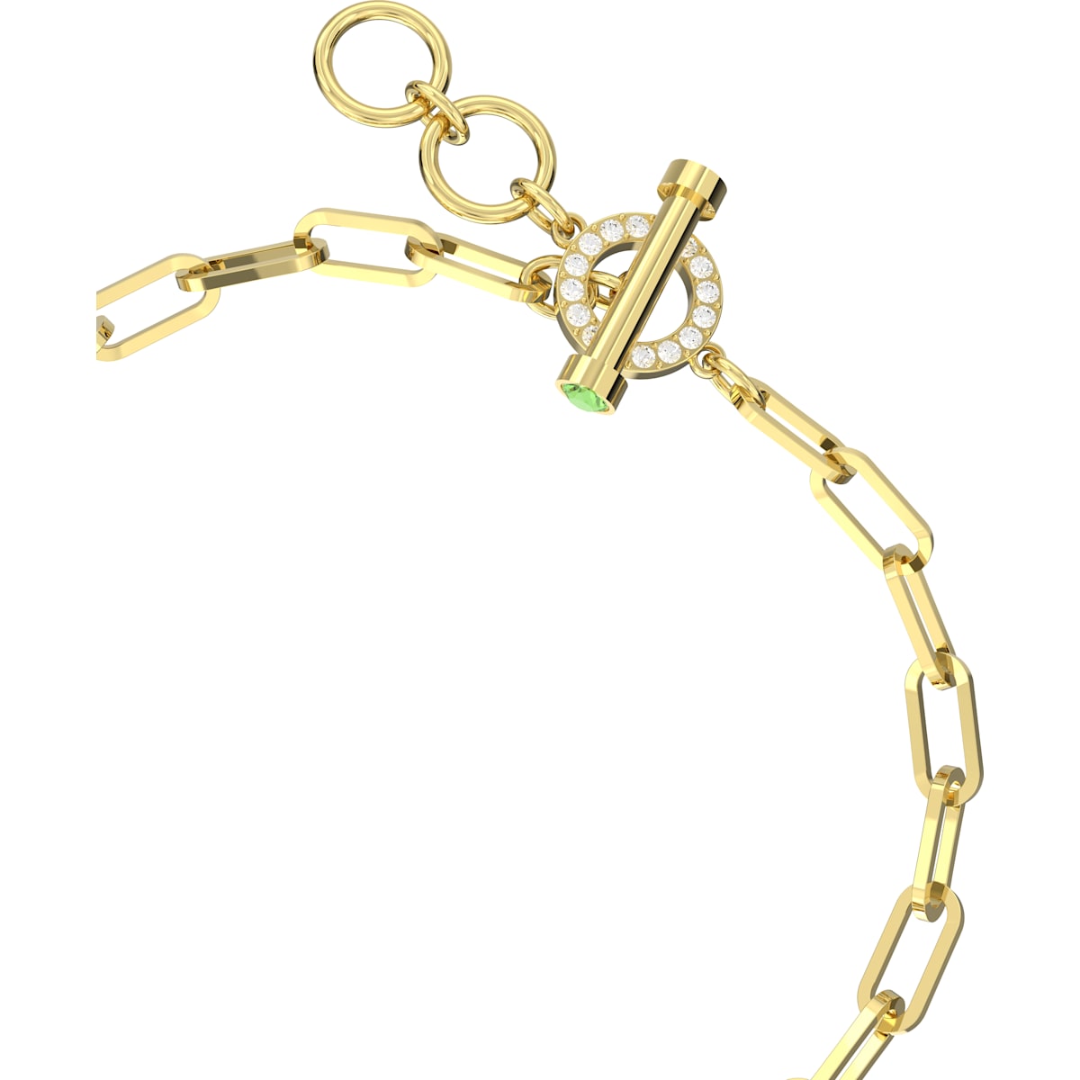 Swarovski - Teddy Armband Grün, Goldlegierungsschicht - CRYSTAL UNTERBERGER