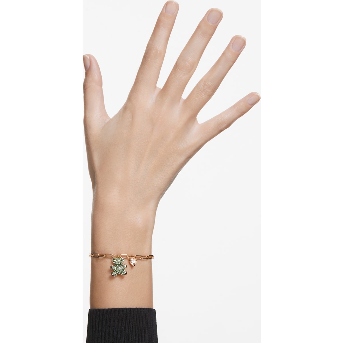 Swarovski - Teddy Armband Grün, Goldlegierungsschicht - CRYSTAL UNTERBERGER