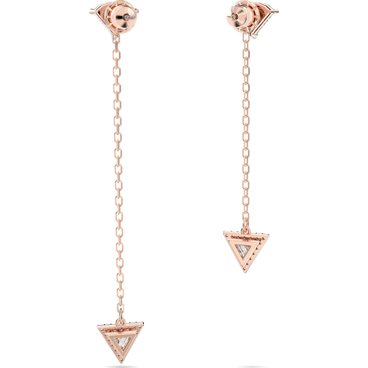 Swarovski - Ortyx Drop-Ohrhänger Trilliant-Schliff, Asymmetrisches Design - CRYSTAL UNTERBERGER