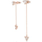 Swarovski - Ortyx Drop-Ohrhänger Trilliant-Schliff, Asymmetrisches Design - CRYSTAL UNTERBERGER