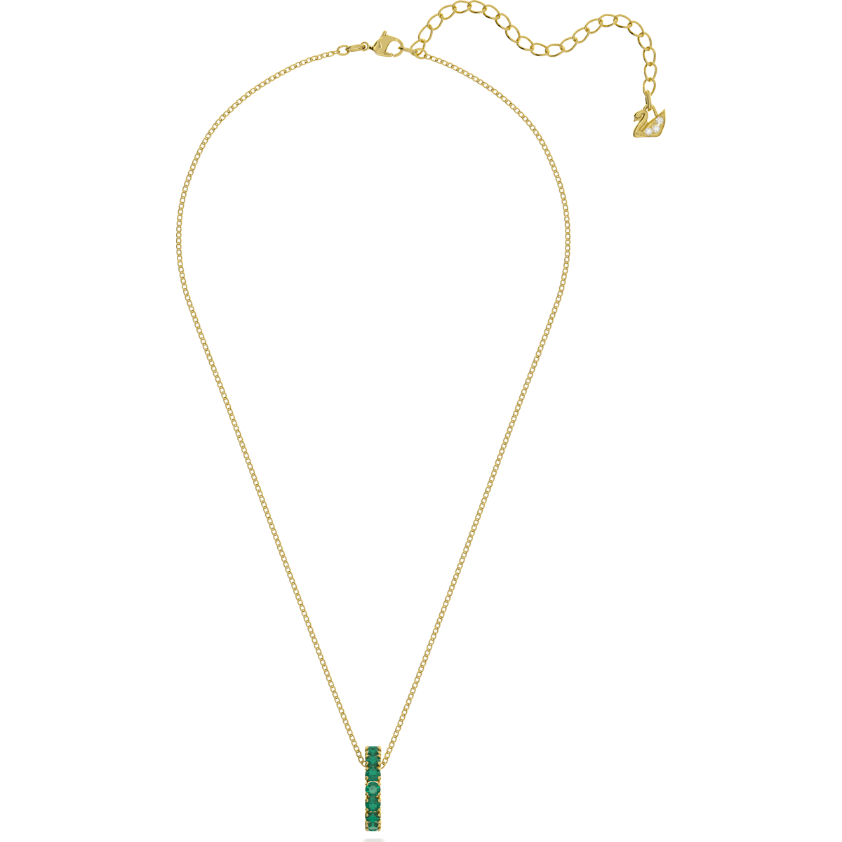 Swarovski - Exalta Anhänger Grün, Goldlegierungsschicht - CRYSTAL UNTERBERGER