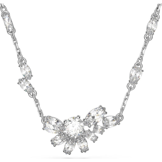 Swarovski - Gema Anhänger Blume, Weiß, Rhodiniert - CRYSTAL UNTERBERGER