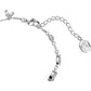 Swarovski - Gema Armband Verschiedene Schliffe, Blume, Weiß, Rhodiniert - CRYSTAL UNTERBERGER