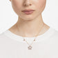 Stella Halskette, Kristallperlen, Stern, Weiß, Roségold-Legierungsschicht - CRYSTAL UNTERBERGER