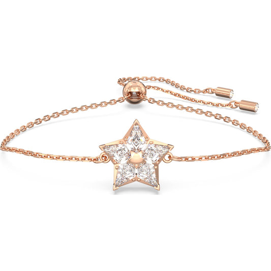 Swarovski - Stella Armband Drachenschliff, Stern, Weiß, Roségold-Legierungsschicht - CRYSTAL UNTERBERGER