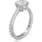 Constella Ring Set (2), Princess-Schliff, Weiß, Rhodiniert - CRYSTAL UNTERBERGER