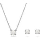 Constella Set Rundschliff, Weiß, Rhodiniert - CRYSTAL UNTERBERGER
