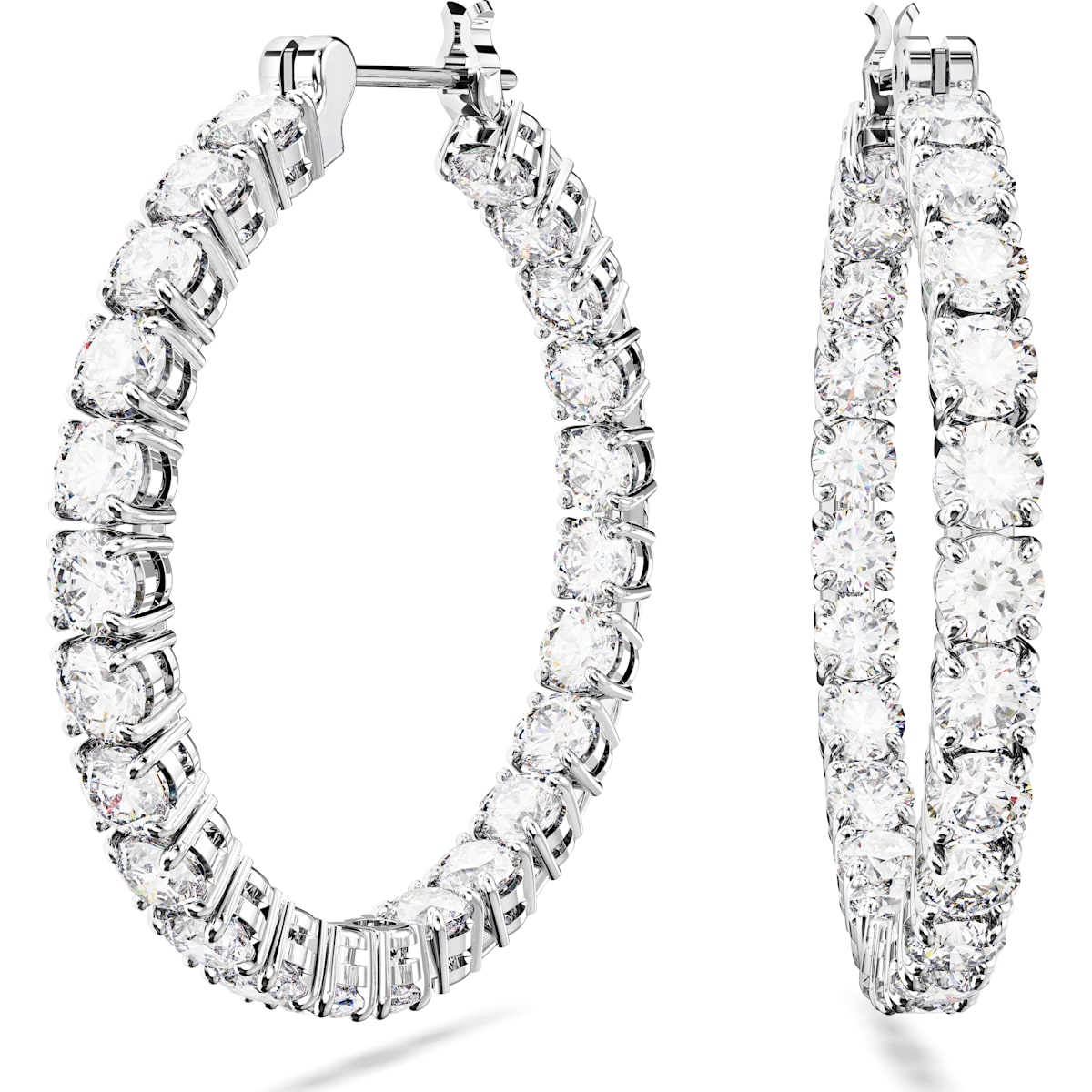 MATRIX:OHRSTECKER HOOP MWHI/RHS - CRYSTAL UNTERBERGER