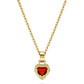 Stilla Anhänger Herz, Rot, Goldlegierungsschicht - CRYSTAL UNTERBERGER
