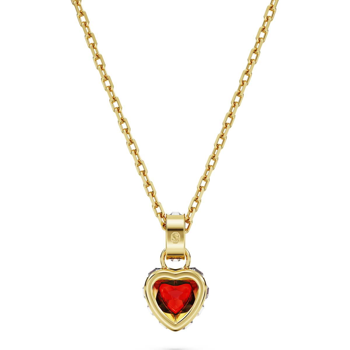 Stilla Anhänger Herz, Rot, Goldlegierungsschicht - CRYSTAL UNTERBERGER