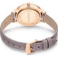 Octea Nova Uhr Schweizer Produktion, Lederarmband, Beige, Roségoldfarbenes Finish - CRYSTAL UNTERBERGER