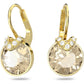 Bella V Drop-Ohrhänger Rundschliff, Goldfarben, Goldlegierungsschicht - CRYSTAL UNTERBERGER