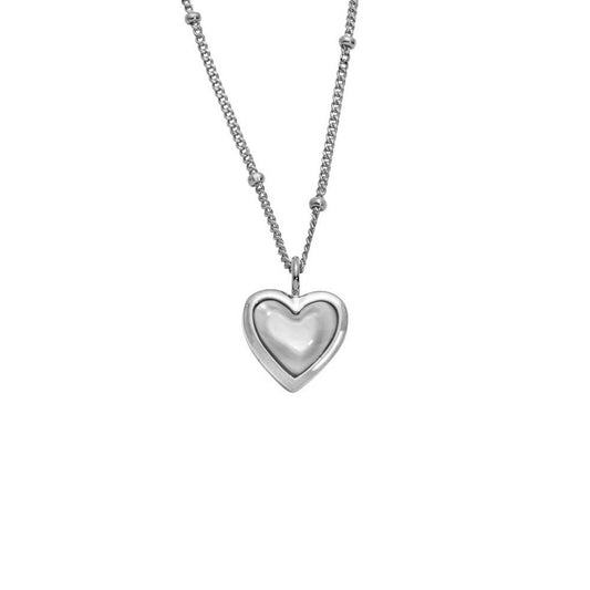 Auranto - Silbercollier Herz - CRYSTAL UNTERBERGER