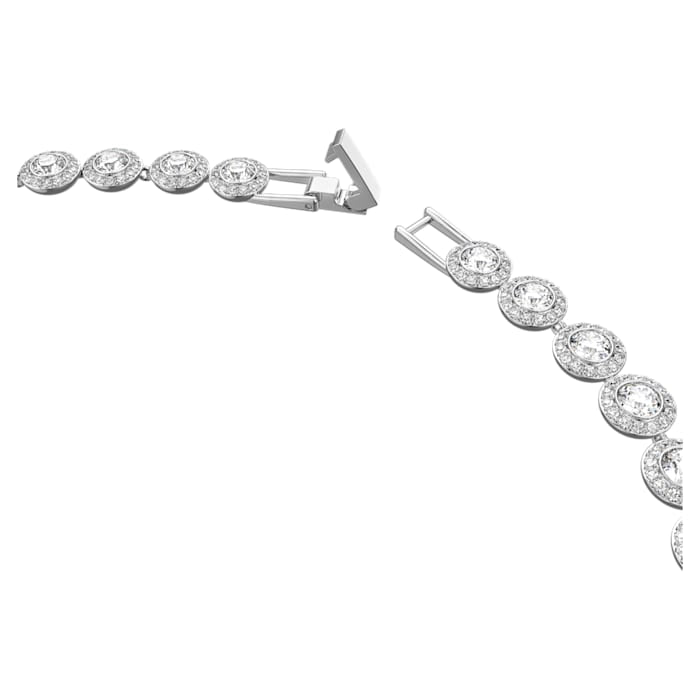 Swarovski - Angelic Halskette, Rund, Weiss, Goldlegierungsschicht - CRYSTAL UNTERBERGER
