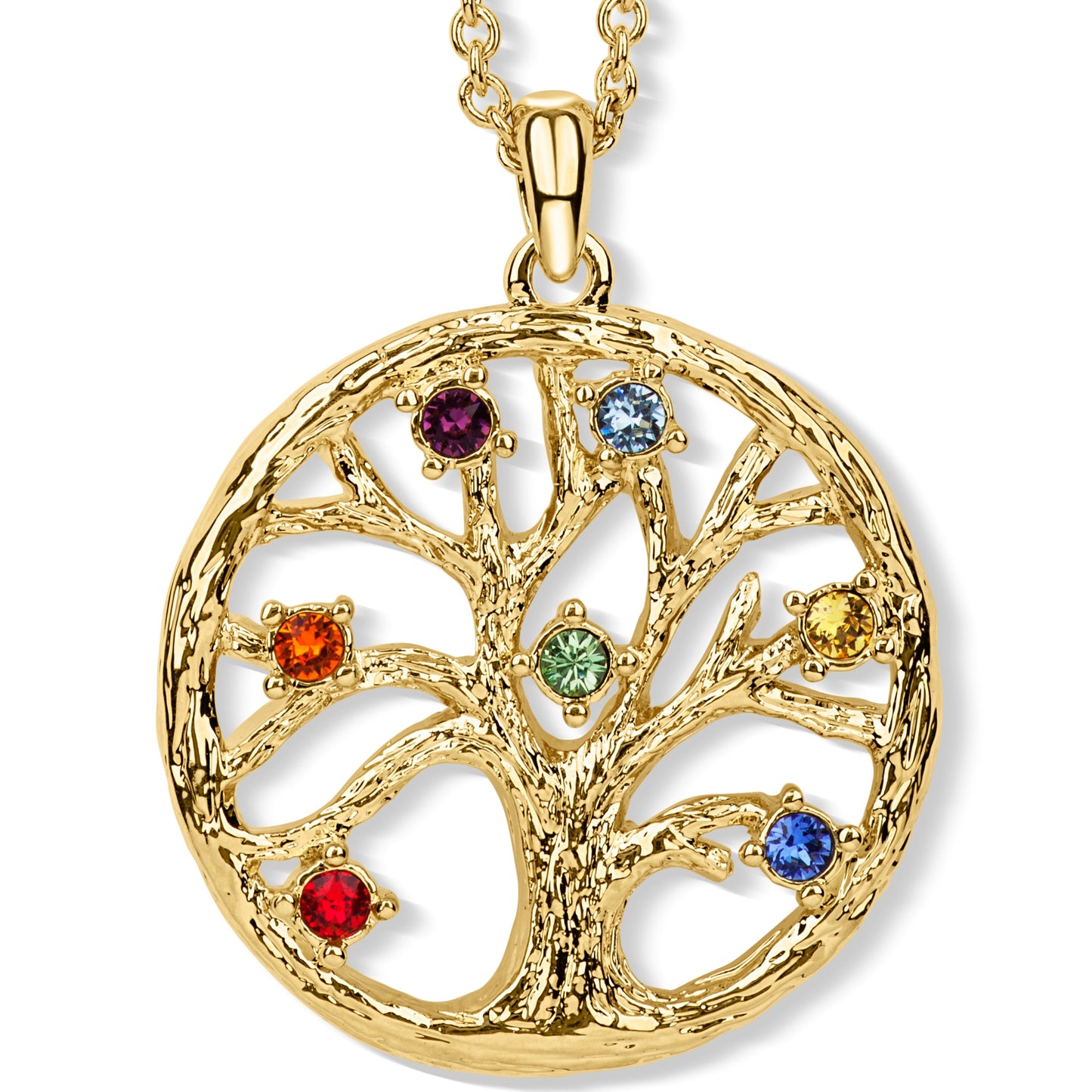 CRYSTALP - Chakra Tree Of Life Anhänger mit Kette - CRYSTAL UNTERBERGER