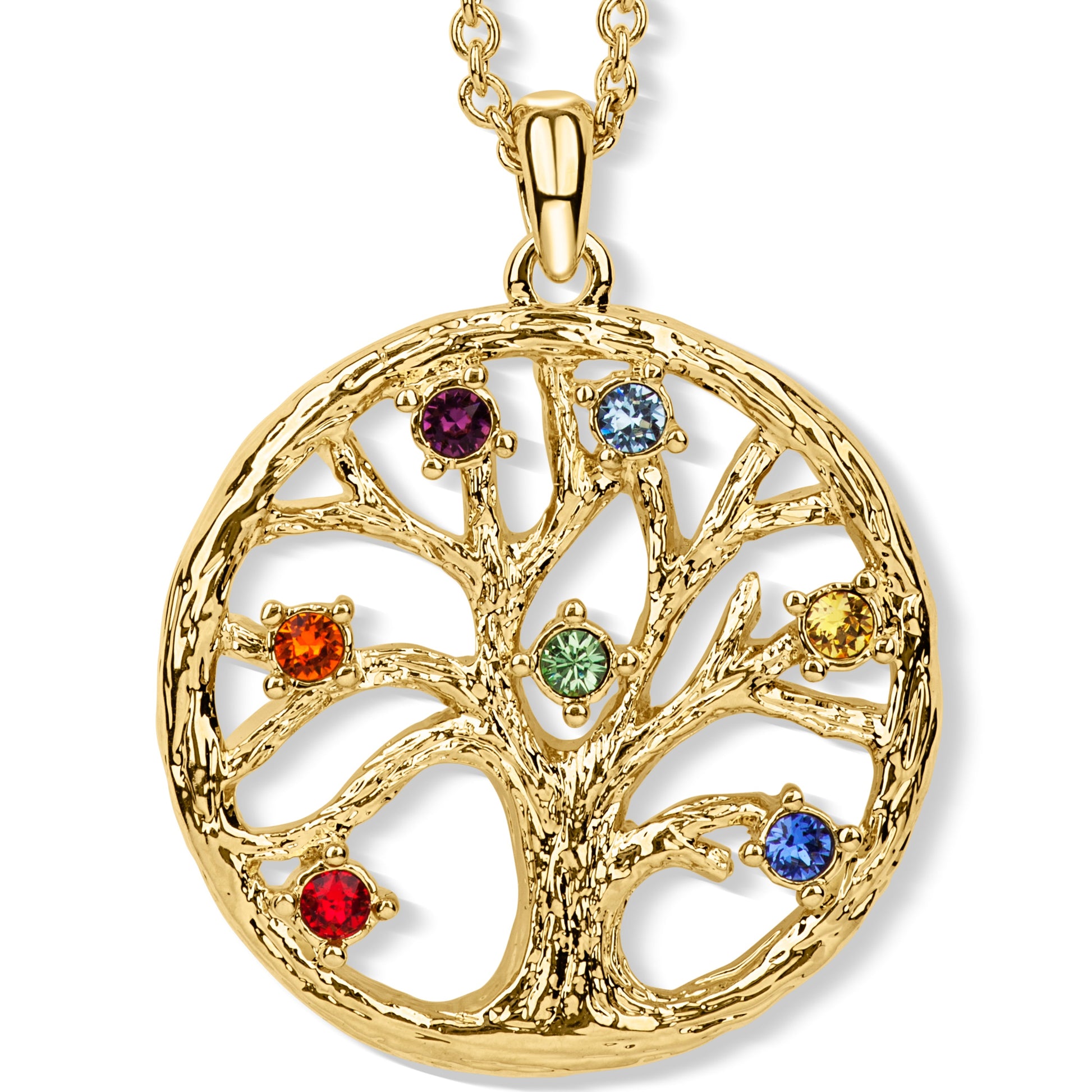 CRYSTALP - Chakra Tree Of Life Anhänger mit Kette - CRYSTAL UNTERBERGER