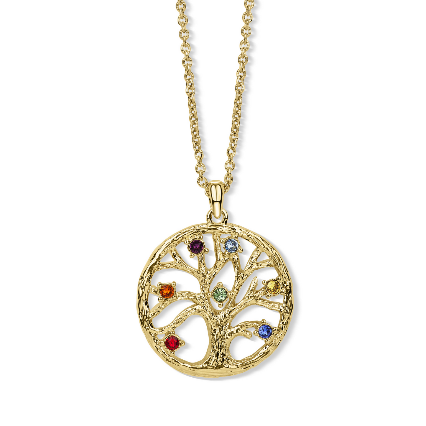 CRYSTALP - Chakra Tree Of Life Anhänger mit Kette - CRYSTAL UNTERBERGER