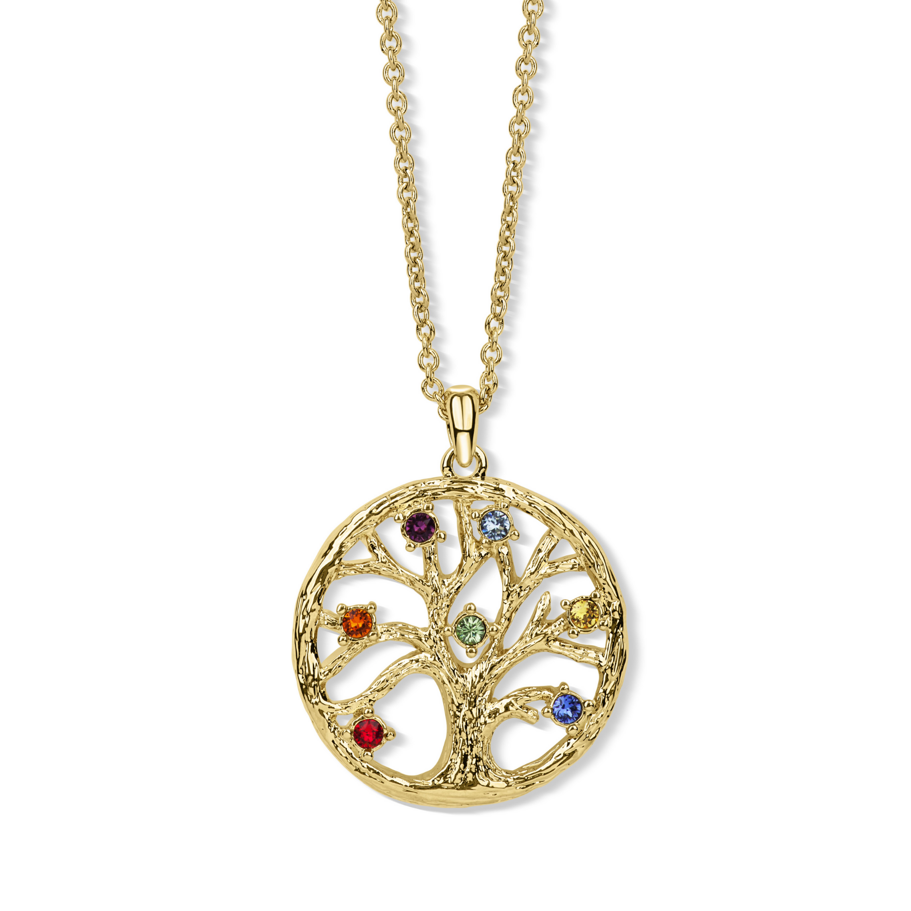 CRYSTALP - Chakra Tree Of Life Anhänger mit Kette - CRYSTAL UNTERBERGER