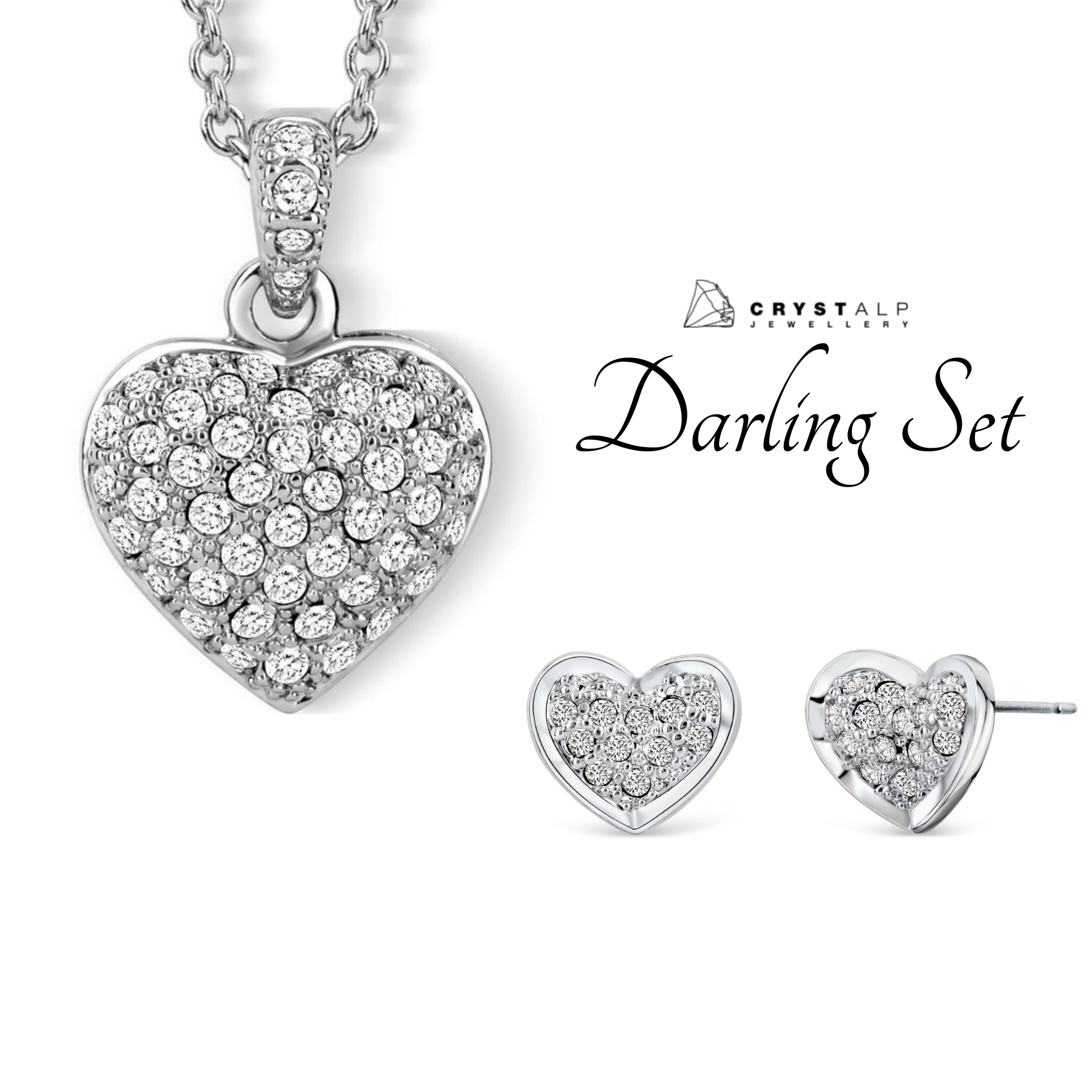 CRYSTALP - Darling Set - Anhänger und Ohrringe - CRYSTAL UNTERBERGER