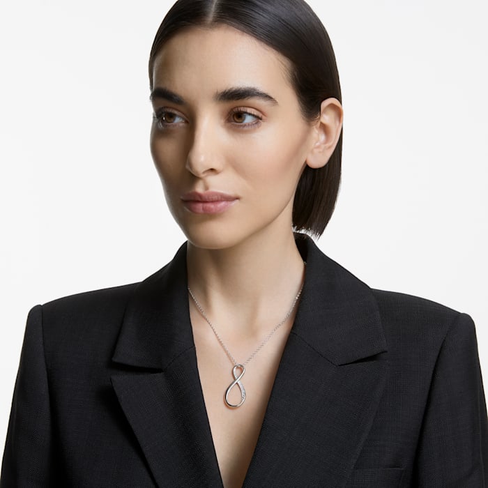 Swarovski - Exist Anhänger Unendlichkeit, Weiß, Rhodiniert - CRYSTAL UNTERBERGER