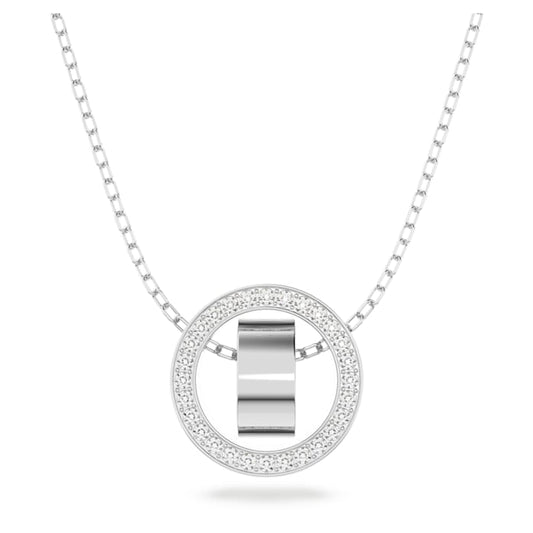 Swarovski - Hollow Anhänger Kreis, Weiß, Rhodiniert - CRYSTAL UNTERBERGER