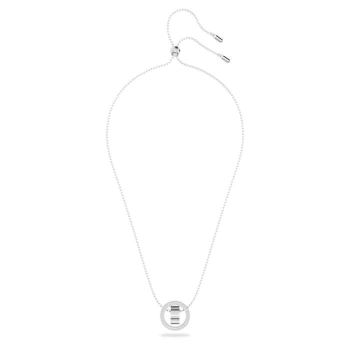 Swarovski - Hollow Anhänger Kreis, Weiß, Rhodiniert - CRYSTAL UNTERBERGER