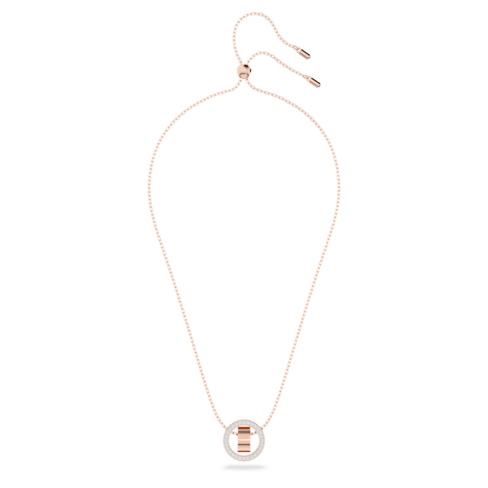 Swarovski - Hollow Anhänger Kreis, Weiß, Roségold-Legierungsschicht - CRYSTAL UNTERBERGER