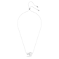 Swarovski - Hollow Anhänger Verflochtene Ringe, Klein, Weiß, Rhodiniert - CRYSTAL UNTERBERGER