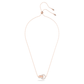 Swarovski - Hollow Anhänger Verflochtene Ringe, Klein, Weiß, Rhodiniert - CRYSTAL UNTERBERGER