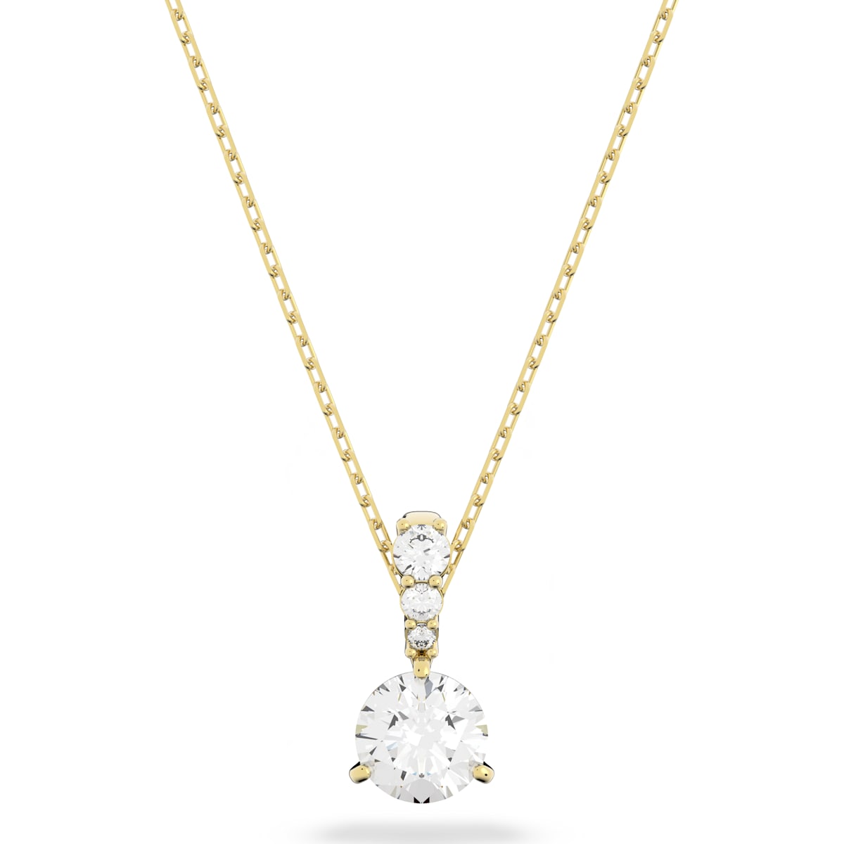 SOLITAIRE:PENDANT 7MM CZWH/GOS
