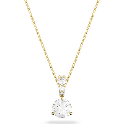 SOLITAIRE:PENDANT 7MM CZWH/GOS