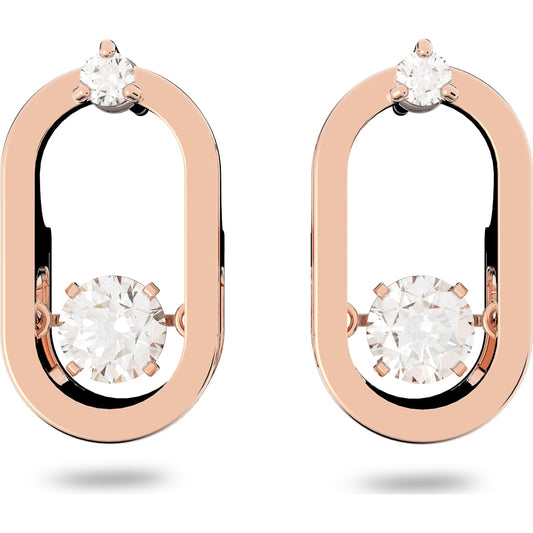 SPARKLING DC:PE STUD OVAL STUDS CZWH/ROS
