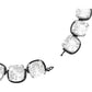Swarovski - Harmonia Halsband, Kristalle im Kissenschliff, Weiss, Metallmix - CRYSTAL UNTERBERGER