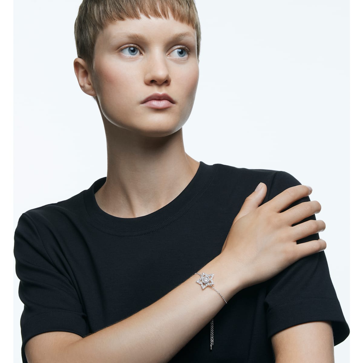 Swarovski - Stella Armband, Stern, Weiß, Rhodiniert - CRYSTAL UNTERBERGER