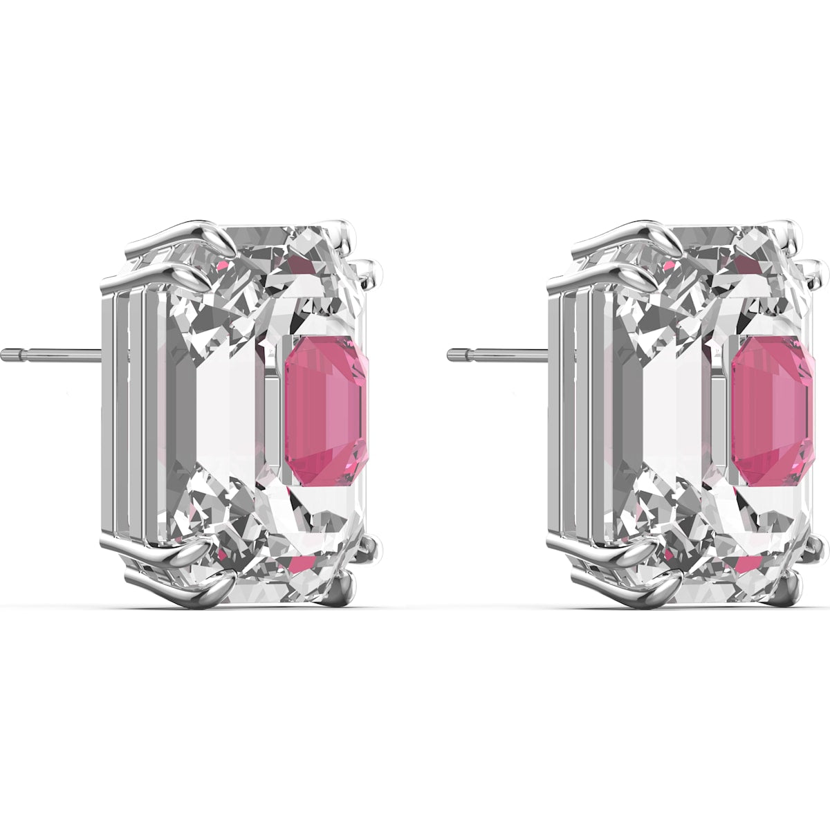Swarovski - Chroma Ohrstecker, Rosa, Rhodiniert - CRYSTAL UNTERBERGER