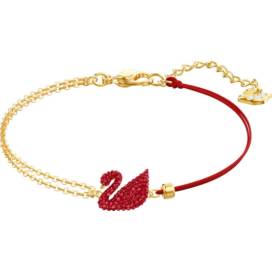 ICONIC SWAN:BRACELET RED INSI/CRY/GOS M