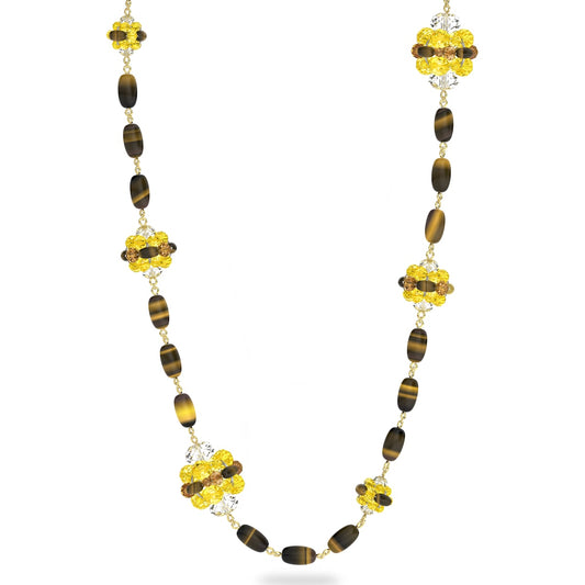 Swarovski - Somnia Halskette, Braun, Goldlegierungsschicht - CRYSTAL UNTERBERGER