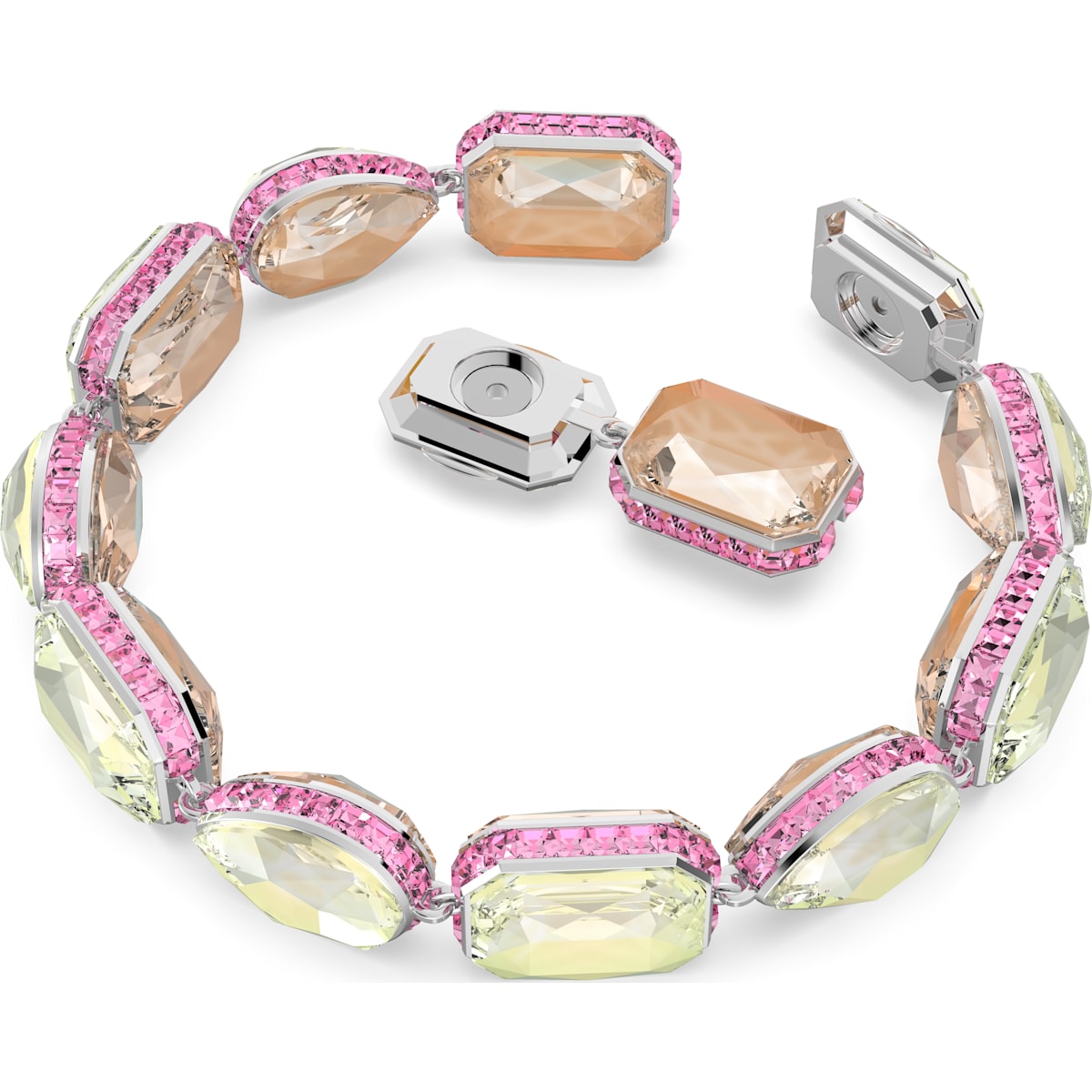 Swarovski - Orbita Armband, Kristalle in einem Mix aus Schliffen, Mehrfarbig, Rhodiniert - CRYSTAL UNTERBERGER