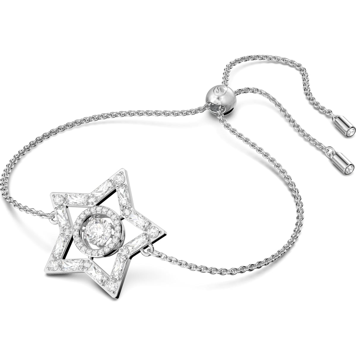 Swarovski - Stella Armband, Stern, Weiß, Rhodiniert - CRYSTAL UNTERBERGER