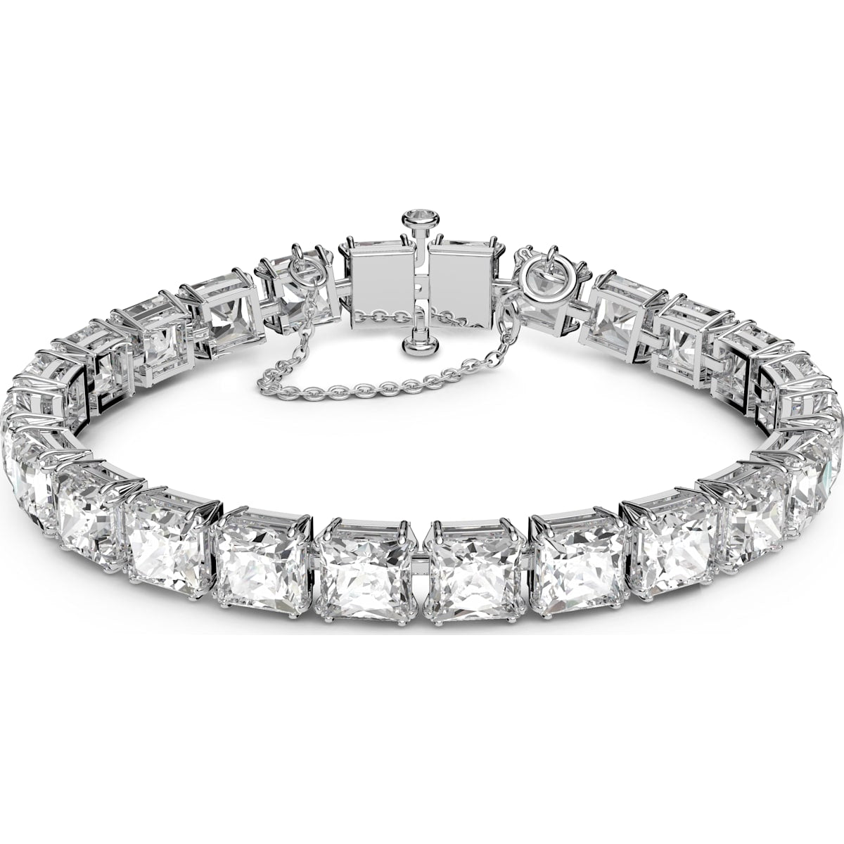 MILLENIA:BRACELET S SQR WHITE/RHS