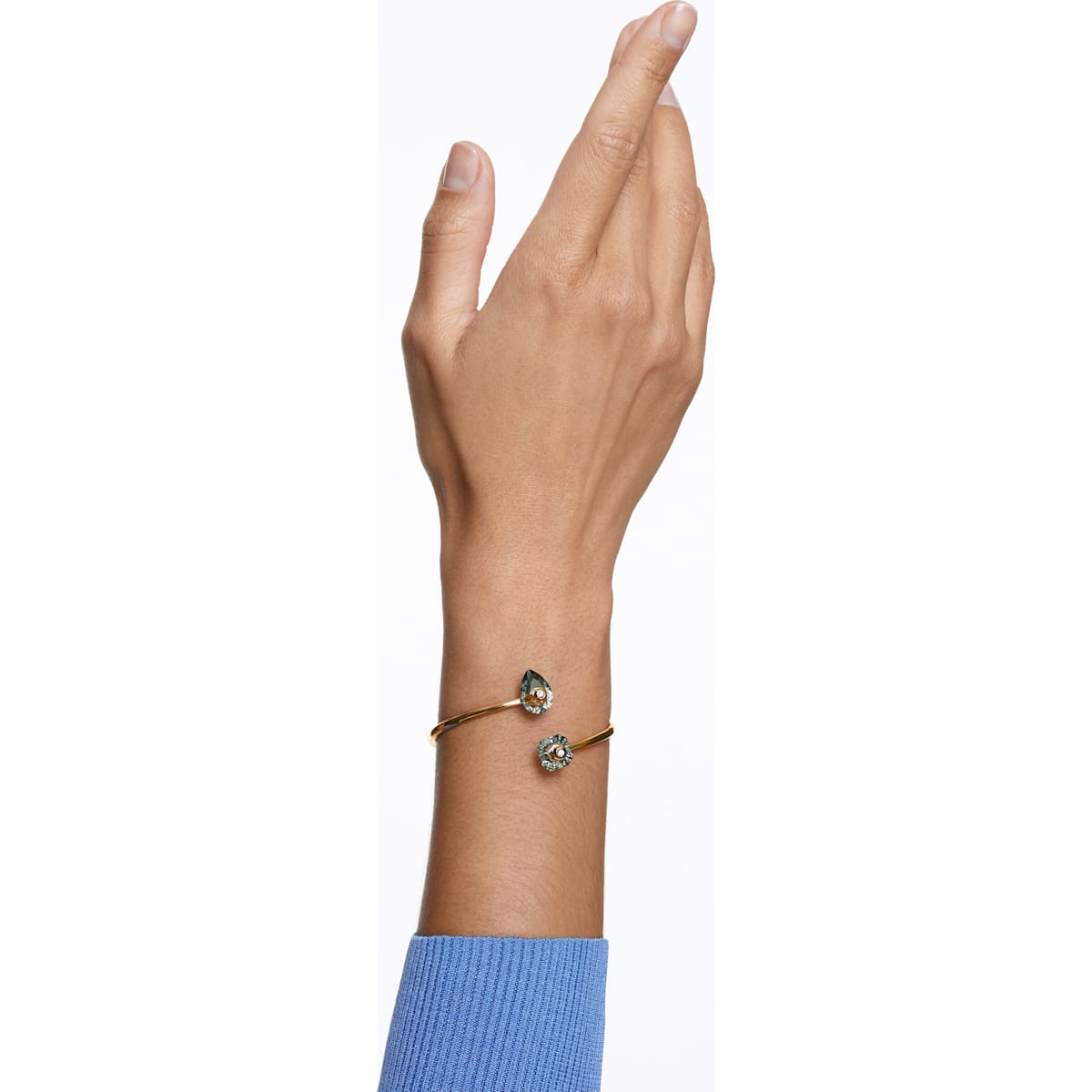 Swarovski - Numina Armreif, Grau, Goldlegierungsschicht - CRYSTAL UNTERBERGER