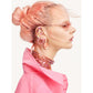 Swarovski - Millenia Kreolen, Kristalle im Tropfenschliff, Rosa, Rosegold-Legierungsschicht - CRYSTAL UNTERBERGER