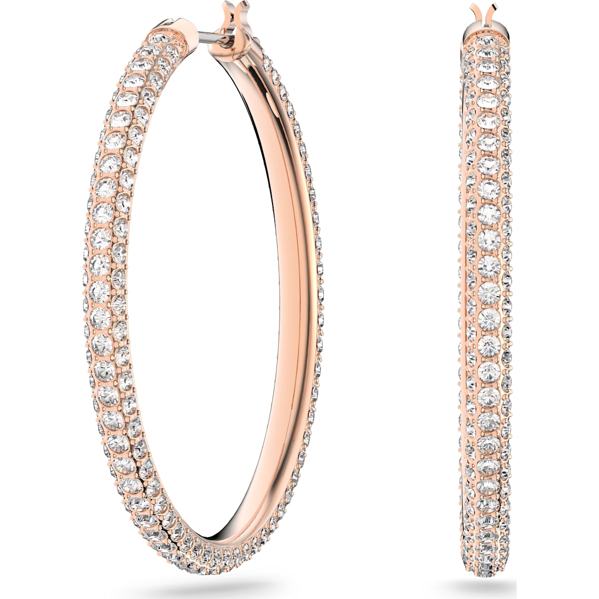 SS STONE:PE HOOP SILK/ROS
