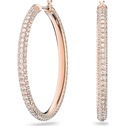 SS STONE:PE HOOP SILK/ROS