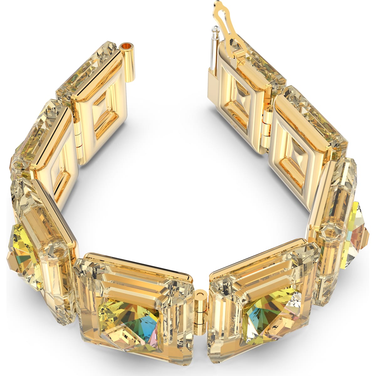 Swarovski - Chroma Armband, Kristalle im Kissenschliff, Gelb, Goldlegierungsschicht - CRYSTAL UNTERBERGER