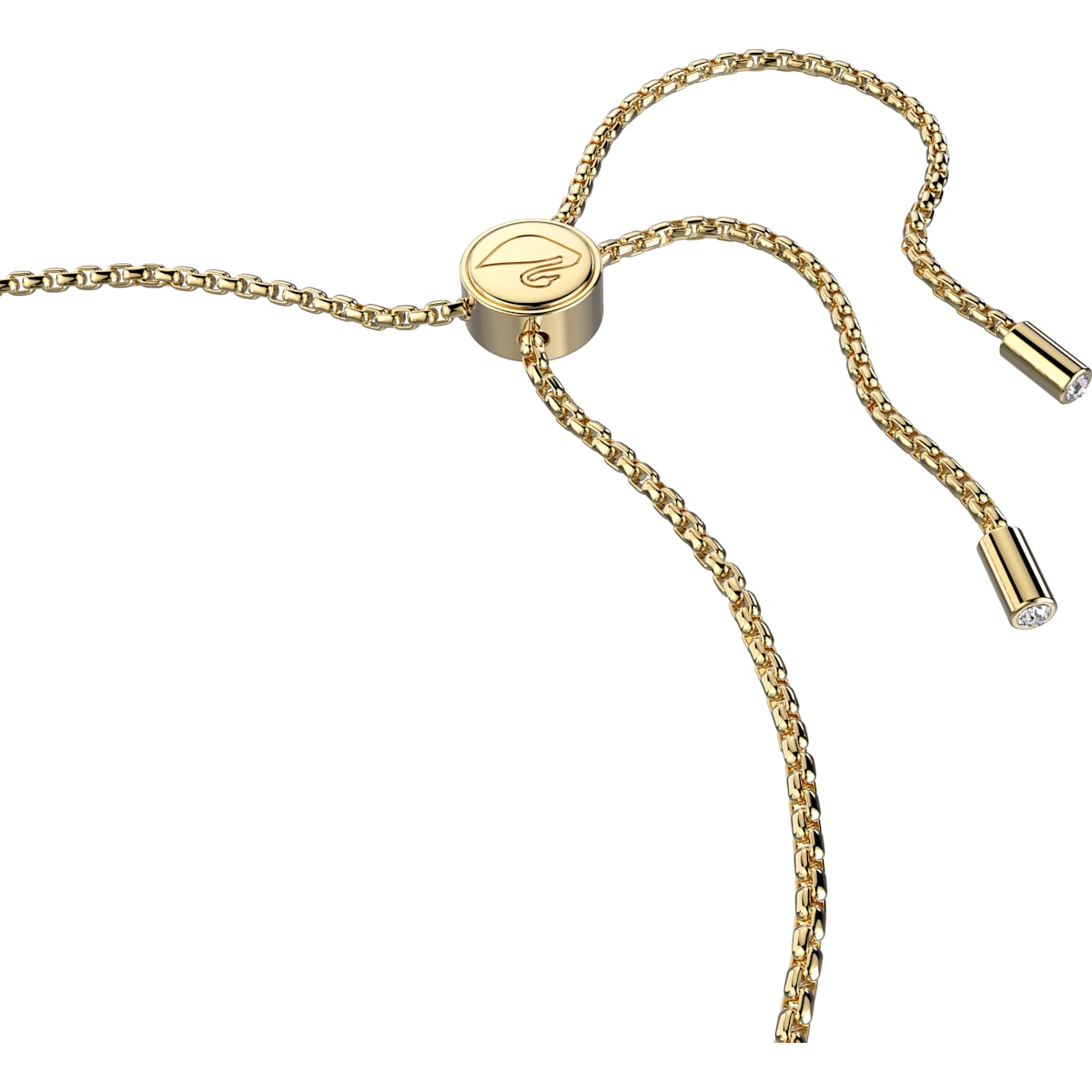Swarovski - Lovely Armband, Herz, Weiß, Goldlegierungsschicht - CRYSTAL UNTERBERGER