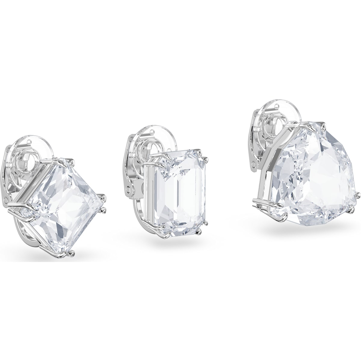 Swarovski - Millenia Ohrclip, Weiss, Rhodiniert - CRYSTAL UNTERBERGER