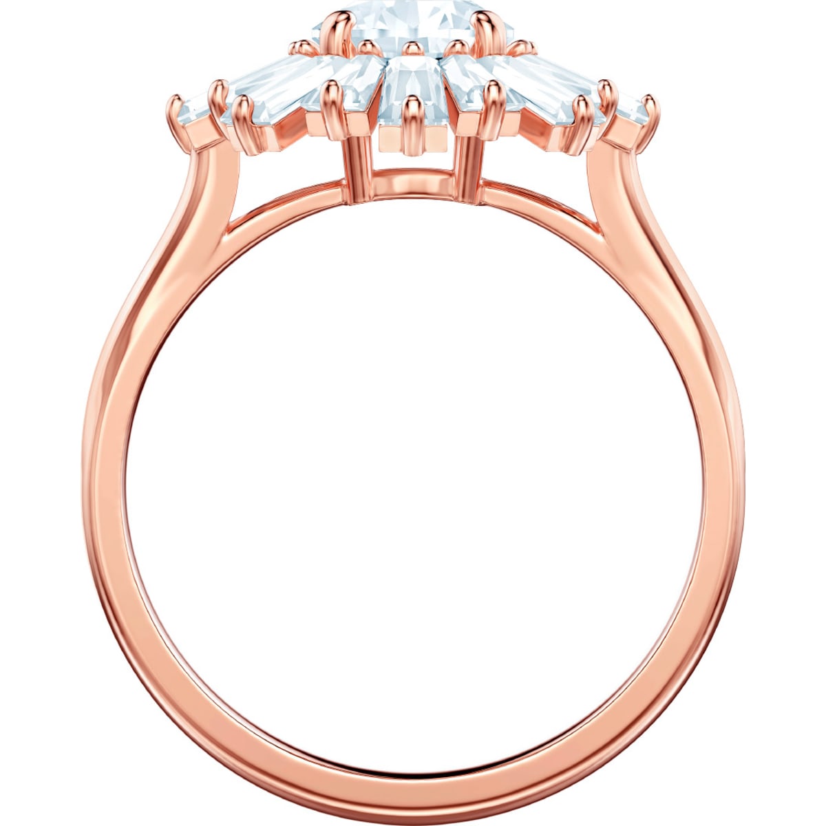 Swarovski - Sunshine Ring, Sonne, Weiss, Rosegold-Legierungsschicht - CRYSTAL UNTERBERGER